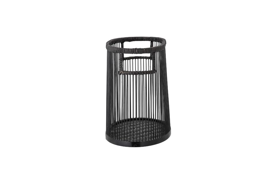 Cesta de bambú negra de Julin - 6