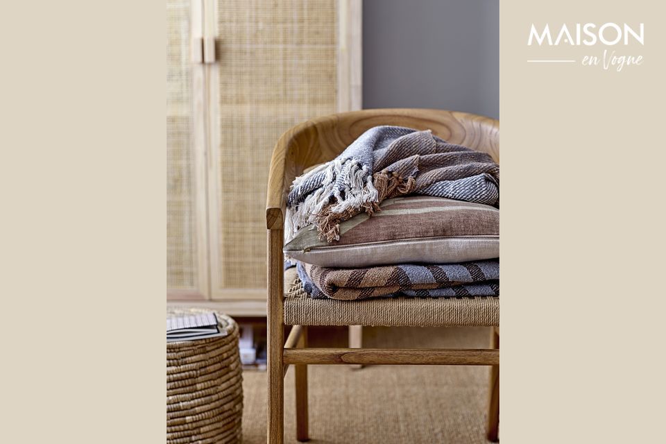 El material natural creará un ambiente relajante y verde en una habitación