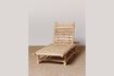 Miniatura Chaise longue de teca beige Bora-Bora 2
