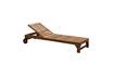 Miniatura Chaise longue de teca beige Tirama 8