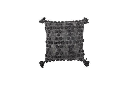 Cojín de algodón gris Adiva Clipped