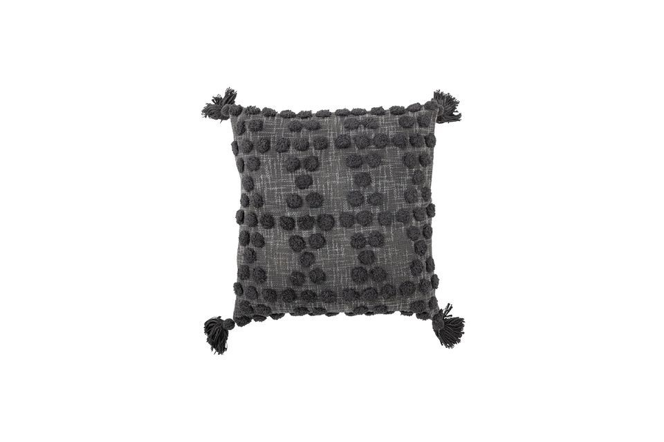 Cojín de algodón gris Adiva Bloomingville