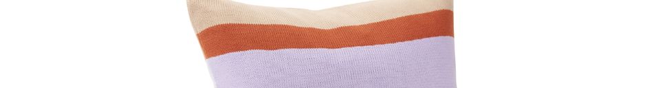 Descriptivo Materiales  Cojín de algodón multicolor Line