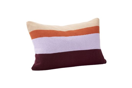Cojín de algodón multicolor Line