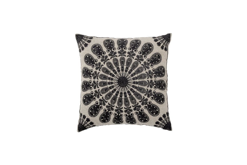 Cojín negro de lino Datta Bloomingville