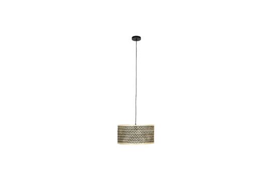 Colgante pequeño de madera de bambú beige Isla