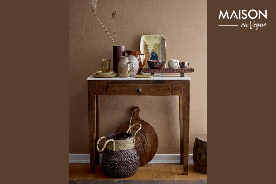 Consola de madera de mango marrón Hauge Bloomingville