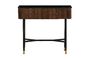 Miniatura Consola de madera negra Germain Clipped