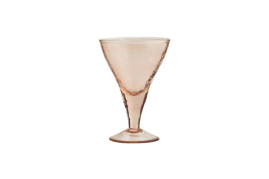 Copa de cóctel de vidrio martillado naranja Marto