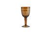 Miniatura Copa de vino de vidrio martillado naranja Marto 1