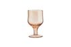 Miniatura Copa de vino de vidrio martillado rojo Marto 1