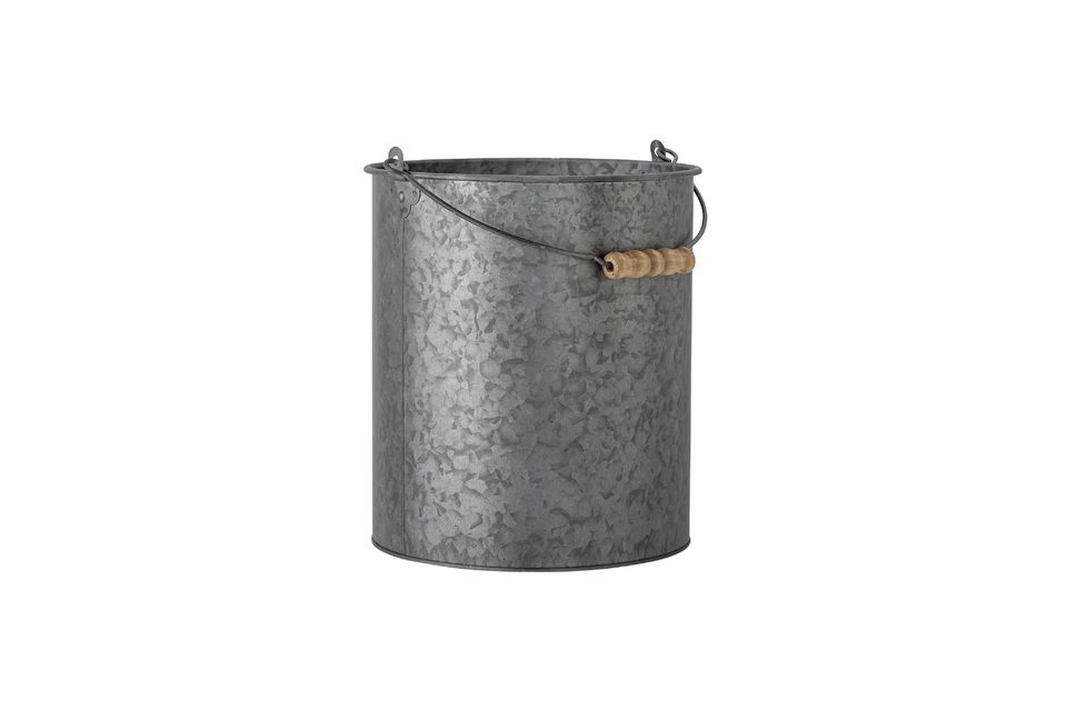 Cubo de metal gris Dusan Bloomingville