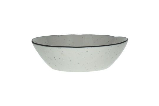 Cuenco sopero de porcelana blanca albahaca