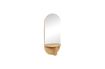 Miniatura Espejo con estante de madera beige Nomade 3