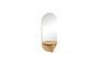Miniatura Espejo con estante de madera beige Nomade Clipped