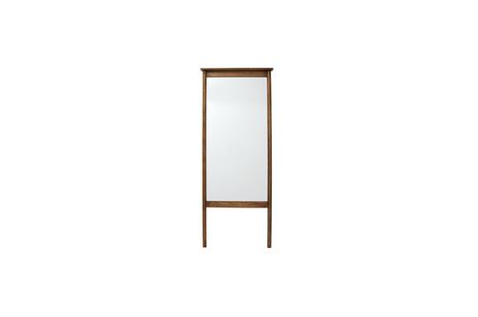 Espejo de pie Wasia con marco de madera Clipped