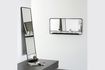 Miniatura Espejo grande con estante de metal negro Chic 3