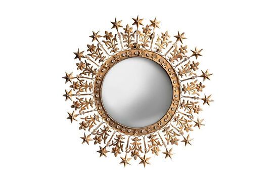 Espejo metálico dorado D'Étoiles