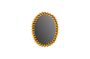 Miniatura Espejo ovalado de metal dorado Beni Clipped