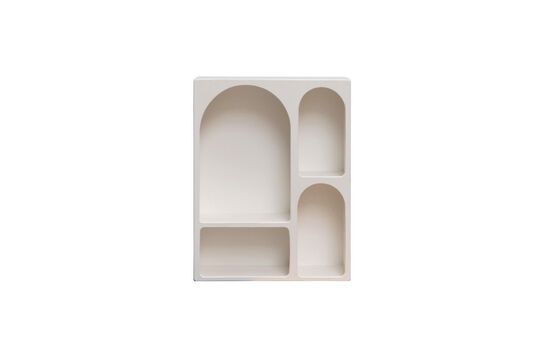 Estantería de madera aglomerada blanca Alcove