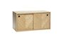 Miniatura Estantería de madera beige Ligne Clipped