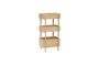 Miniatura Estantería de madera de 3 compartimentos, beige Stack Clipped