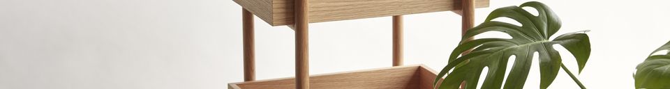 Descriptivo Materiales  Estantería de madera de 3 compartimentos, beige Stack