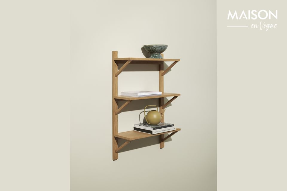 Estantería de pared de madera beige Triarch Hübsch