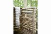 Miniatura Estantería de pared en bambú beige con 4 ganchos Haven 2