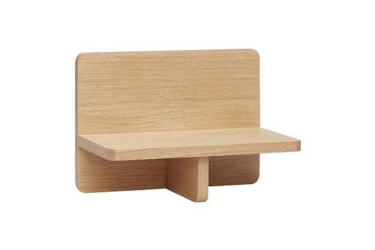 Estantería pequeña de madera beige Less Clipped