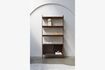 Miniatura Estantería y librería de madera maciza de fresno marrón Rise 1