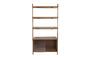 Miniatura Estantería y librería de madera maciza de fresno marrón Rise Clipped
