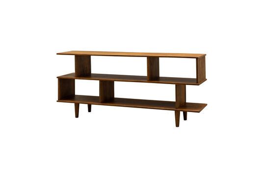 Estantería Zag de madera oscura