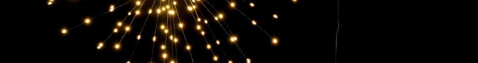 Descriptivo Materiales  Estrella brillanteen suspensión 30 cm