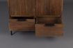 Miniatura Gabinete de madera marrón Saroo 4