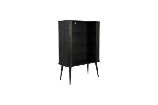 Gabinete de madera negra Barbier Clipped