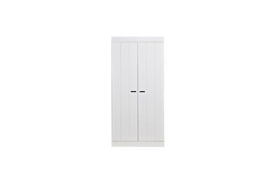 Gran armario de madera Connect blanco Clipped