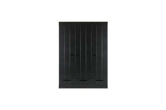 Gran armario de madera Connect negro Clipped