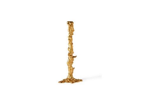 Gran candelabro de aluminio dorado Drip