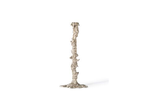 Gran candelabro de aluminio plateado Drip Clipped