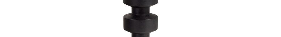 Descriptivo Materiales  Gran candelabro de madera de mango negro Midi