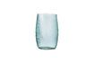 Miniatura Gran jarrón de cristal Step azul 1