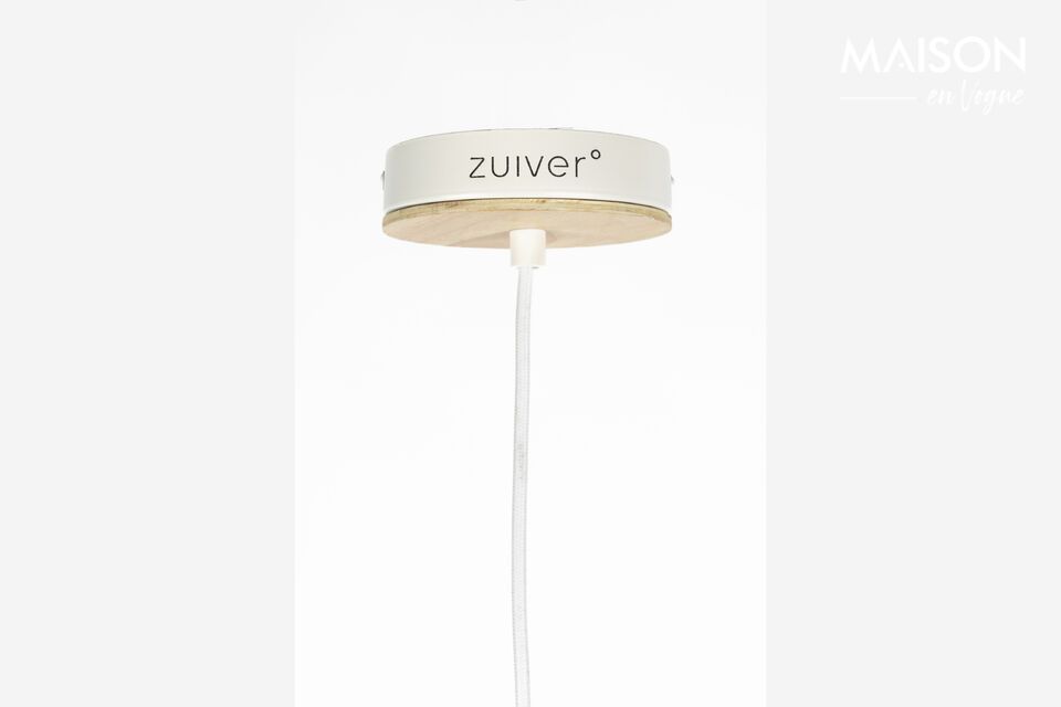Gran lámpara colgante de hierro beige Belle Pendant - 8
