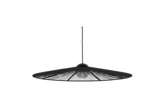 Gran lámpara colgante de hierro negra Belle Pendant Clipped