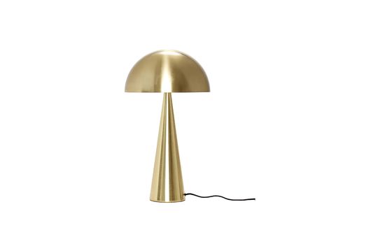 Gran lámpara de mesa de hierro dorado Mush Clipped