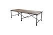 Miniatura Gran mesa de comedor de madera clara 10