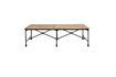 Miniatura Gran mesa de comedor de madera clara 11