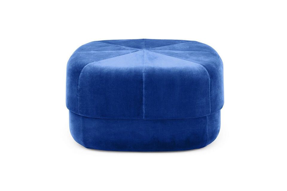 Gran puf Circus de terciopelo azul Normann Copenhagen