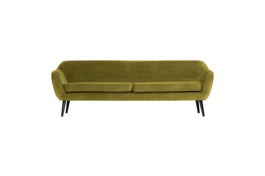 Gran sofá de terciopelo verde Rocco Clipped