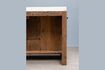 Miniatura Isla de cocina de madera oscura Blanco 6